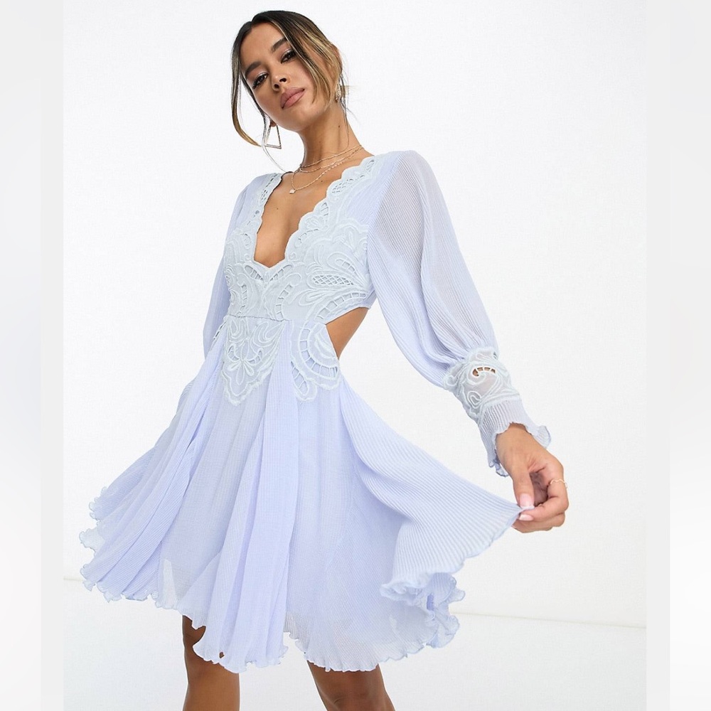 ASOS Cutout Floral Mini Dress